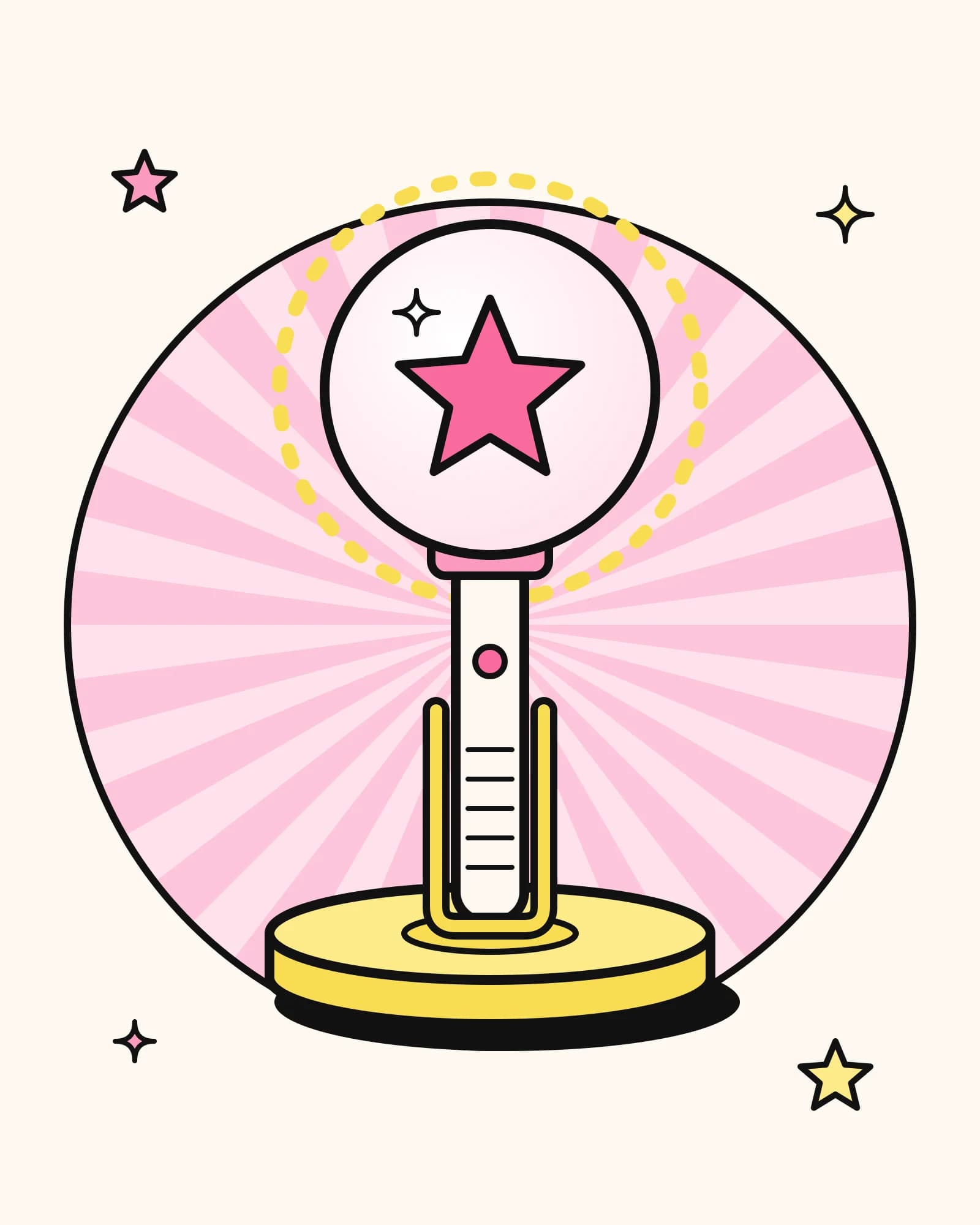 Suporte para lightstick impresso em 3D